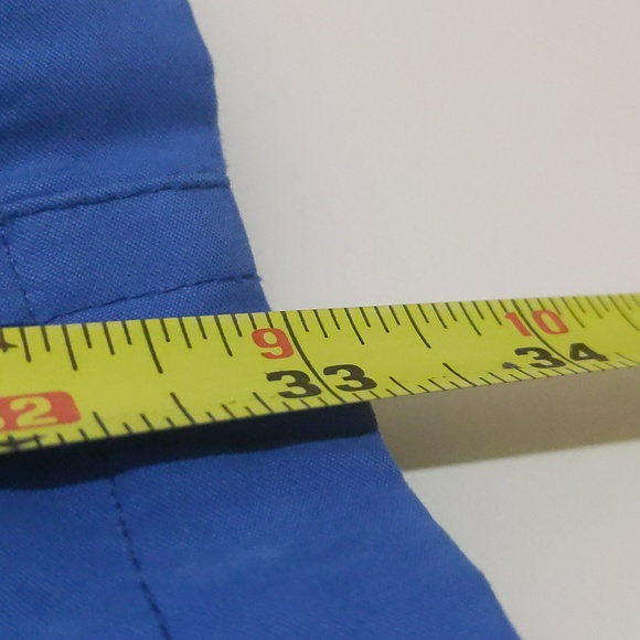 Apropos| Vibrant Blue Spring or Fall Button Up Jacket Polyester Nylon Blend - Picture 12 of 16